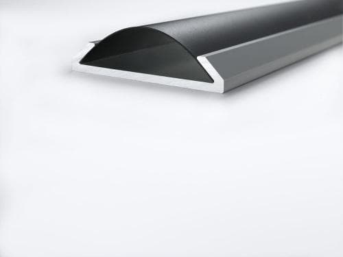 Vivotel 14016 kabelskinne 80 mm - 1 m (BLANK SORT)