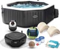 Pikkukuva 1 / 3: Intex PureSpa Jet & Bubble Deluxe, 795 L, 4 henkilö(t), Kahdeksankulmainen, Pore/suihkuhieronta, PVC-muovi, Musta