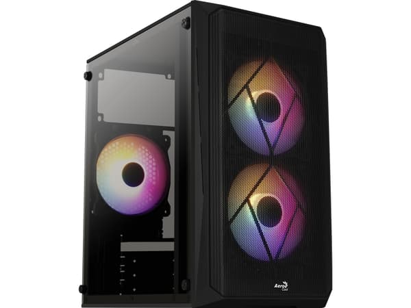 AeroCool - - mikro ATX - ingen strømforsyning - USB/lyd