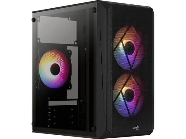 AeroCool - - mikro ATX - ingen strømforsyning - USB/lyd