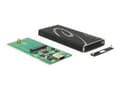 Miniatyrbild 1 av 5: Delock - Förvaringslåda - M.2 Card - USB 3.1 (Gen 2) - svart