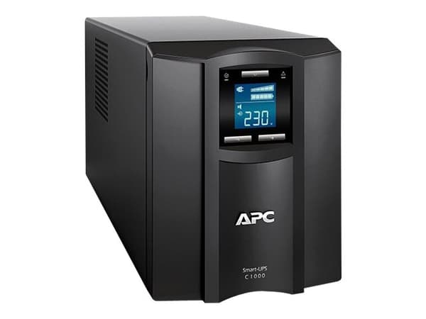 APC Smart-UPS C 1000VA LCD - UPS - AC 230 V - 600 Watt - 1000 VA - USB - output-stikforbindelser: 8 - sort - for P/N: AR3103, AR3103SP, AR3106SP, AR3