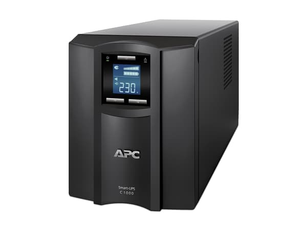 APC Smart-UPS C 1000VA LCD - UPS - AC 230 V - 600 Watt - 1000 VA - USB - output-stikforbindelser: 8 - sort - for P/N: AR3103, AR3103SP, AR3106SP, AR3