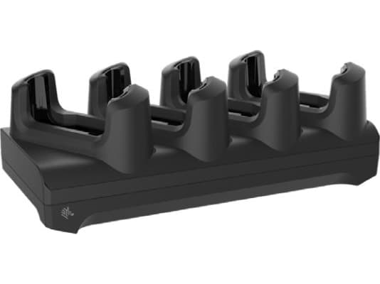 Zebra 4-Slot Charge Only Non-Locking Cradle - Laddställ till handdator + strömadapter - utgångskontakter: 4 - 19" - för Zebra EC50, EC55