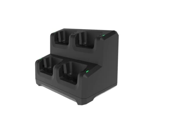 Zebra 4-Slot Charge Only Locking Cradle - Laddställ till handdator + strömadapter - för Zebra EC50, EC55