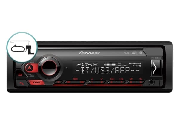 Pioneer MVH-S420DAB - Vogn - digitalmottaker - i instrumentbordet - Enkelt-DIN - 50 watt x 4