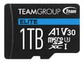 Miniatyrbild 1 av 3: Team ELITE - Flash-minneskort (SD-adapter inkluderad) - 512 GB - A1 / Video Class V30 / UHS-I U3 - microSDXC