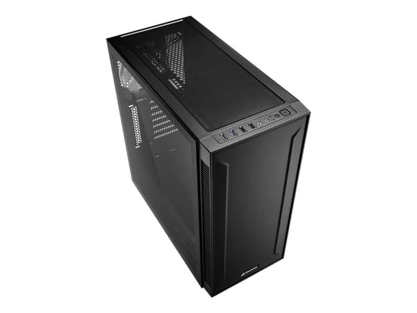 Sharkoon TG6M RGB - Tower - ATX - genomskinlig sidopanel (härdat glas) - ingen strömförsörjning - USB/ljud