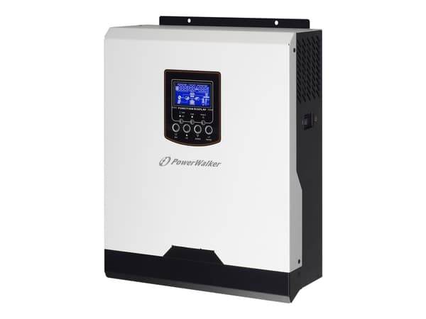 PowerWalker Inverter 3000 PWM - UPS (veggmonterbar) - AC 230 V - 3000 watt - 3000 VA - uten batteri - RS-232, USB - utgangskontakter: 1 Sort, Hvit