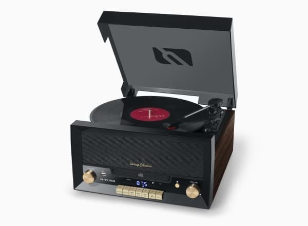 Muse MT112W, Hihnakäyttöinen levysoitin, Automaattinen, Ruskea, 33,45,78 RPM, 33,45,78 RPM, FM