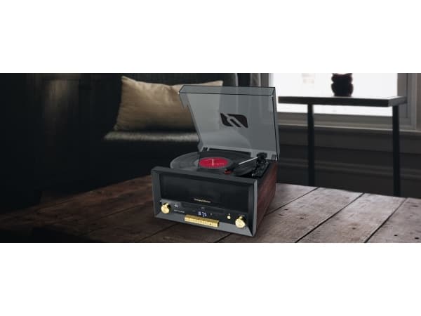 Muse MT112W, Hihnakäyttöinen levysoitin, Automaattinen, Ruskea, 33,45,78 RPM, 33,45,78 RPM, FM