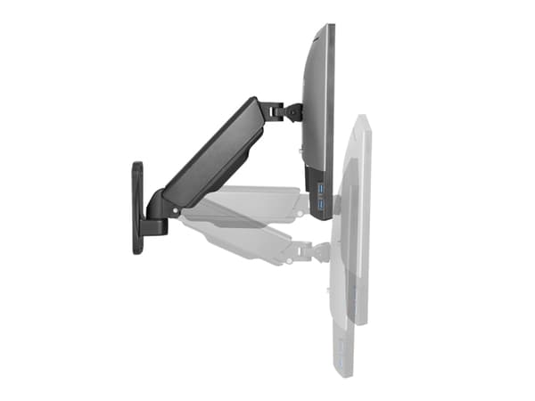 LogiLink BP0144, 9 kg, 43,2 cm (17"), 81,3 cm (32"), 100 x 100 mm, Korkeudensäätö, Musta