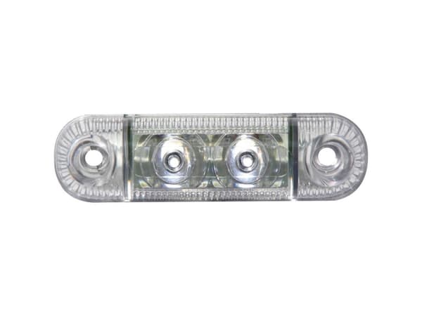 SecoRüt Omrids-markeringslygte Positionslys i siden 12 V, 24 V Hvid Klar glas