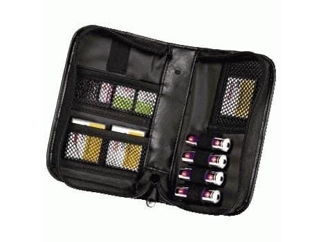 Hama 00047153, 5 kort, CF, MMC, SD, SDHC, Koskin, Sort, 120 mm, 35 mm