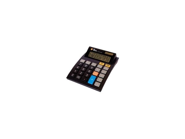 Twen J 1010 Bordlommeregner Sort Display (indstil): 10 solcelle-drift, Batteridrevet (L x B x H) 144 x 112 x 40 mm