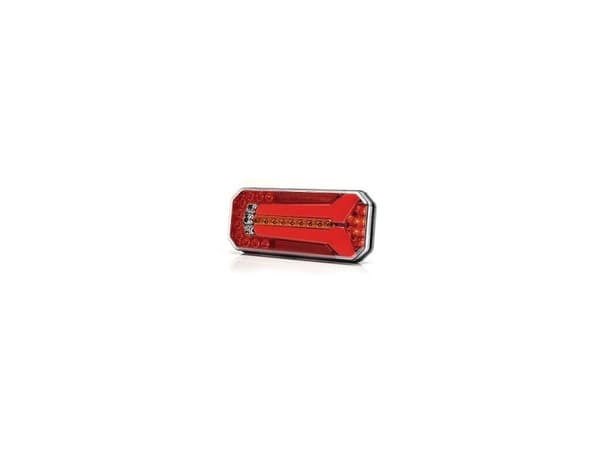 WAS LED-perävaunun takavalo vilkku, jarruvalo, takasumuvalo, takatakavalo, jalkahihnat, oikea 12 V, 24 V monivärinen kirkas lasi