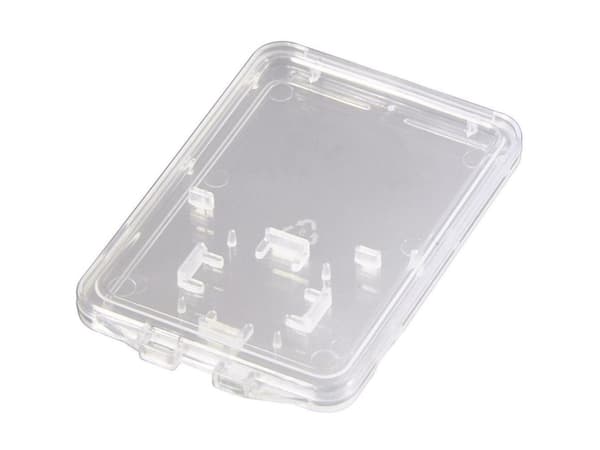Hama SD and microSD Slim Box, 2 kort, MMC, SD, Plast, Transparent, 35 mm, 53 mm