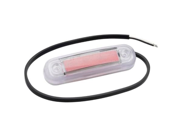 Fristom Omrids-markeringslygte Åbne kabelender Positionslys bagved 12 V, 24 V Rød Transparent
