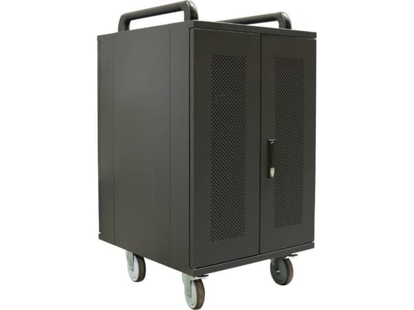 Avtek International Avtek Charging Cart 20, Kannettava laitehallintakaappi, Musta, Kannettava tietokone, 39,6 cm (15.6"), AC, Avain