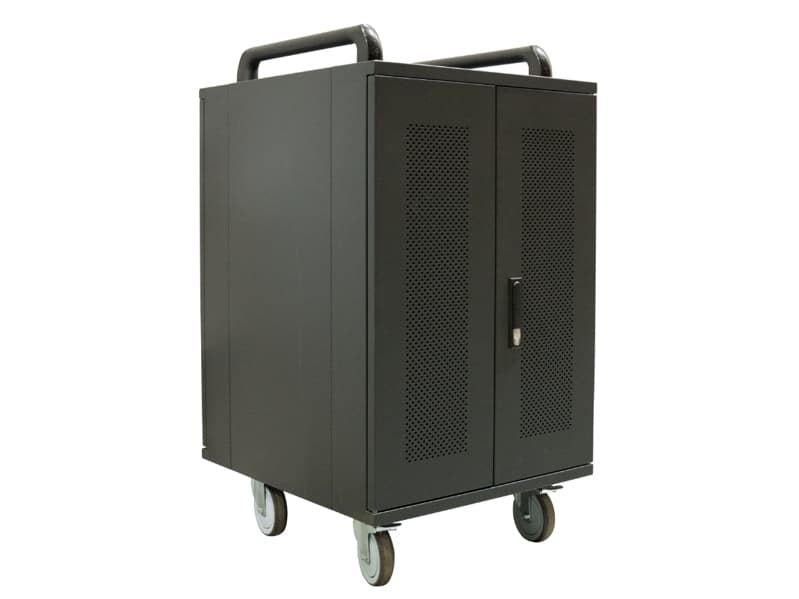 Avtek International Avtek Charging Cart 20, Skåp för hantering av bärbar enhet, Svart, Bärbar dator, 39,6 cm (15.6"), AC, nyckel