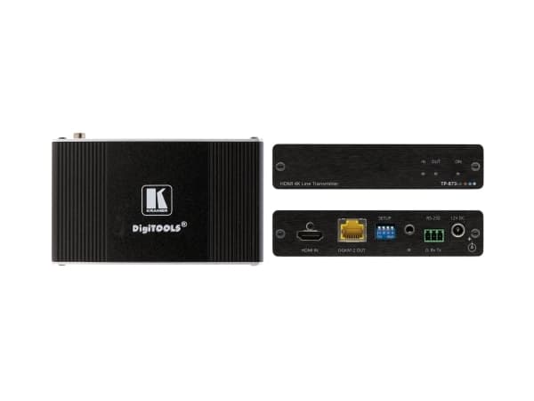 Kramer Electronics TP-873xr, 4096 x 2160 piksler, AV-sender, 70 m, Sort, HDCP