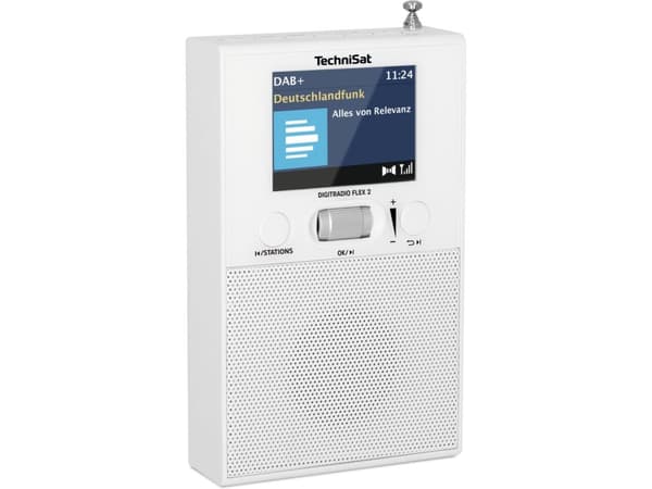 TechniSat DigitRadio FLEX 2 - DAB-radio - 1.5 Watt (Total) - vit