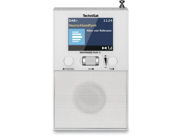 TechniSat DigitRadio FLEX 2 - DAB-radio - 1.5 Watt (Total) - vit
