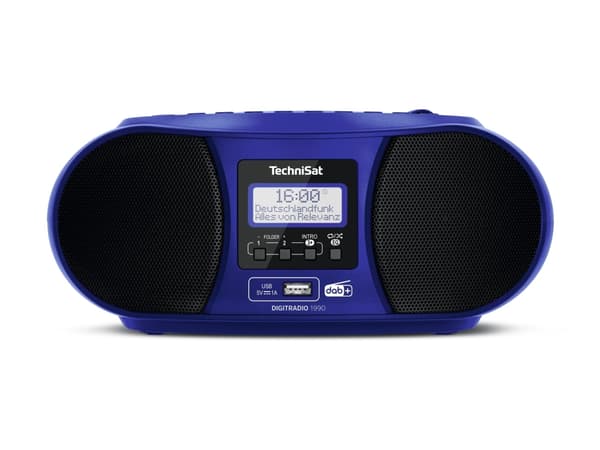 TechniSat DigitRadio 1990, Kodin midiaudiojärjestelmä, Sininen, 1 levyt, 3 W, DAB+, FM, 87,5 - 108 MHz