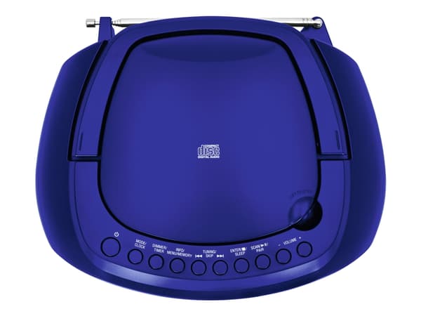 TechniSat DigitRadio 1990, Kodin midiaudiojärjestelmä, Sininen, 1 levyt, 3 W, DAB+, FM, 87,5 - 108 MHz