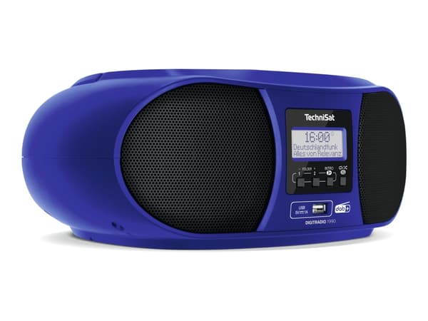 TechniSat DigitRadio 1990, Kodin midiaudiojärjestelmä, Sininen, 1 levyt, 3 W, DAB+, FM, 87,5 - 108 MHz