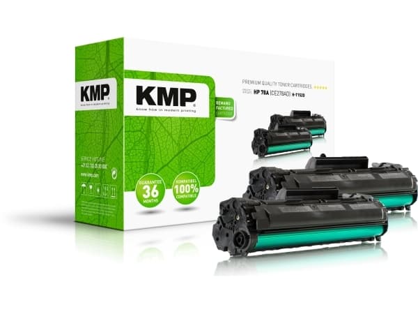 KMP DOUBLEPACK H-T152D, 2100 sivua, musta, 2 kpl