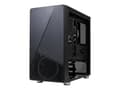 Miniatyrbild 1 av 5: AZZA Noir - Mid tower - micro ATX - genomskinlig sidopanel (härdat glas) - ingen strömförsörjning (ATX) - svart - USB/ljud
