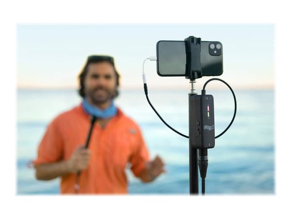 IK Multimedia iRig Pre 2 - Adapter for mikrofongrensesnitt for mikrofon, mobiltelefon, nettbrett