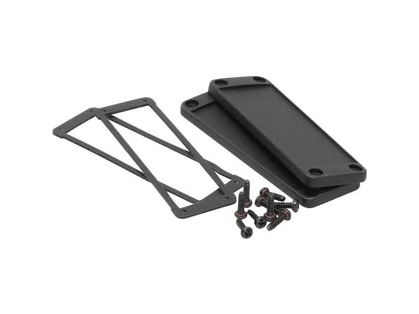 Hammond Electronics Endeplade Aluminium Sort (L x B x H) 6 x 107 x 35 mm 1 stk