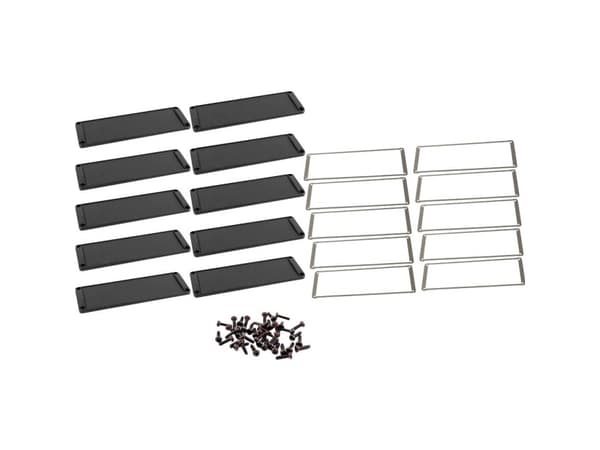 Hammond Electronics Endeplade Aluminium Sort (L x B x H) 6 x 169 x 57 mm 10 stk