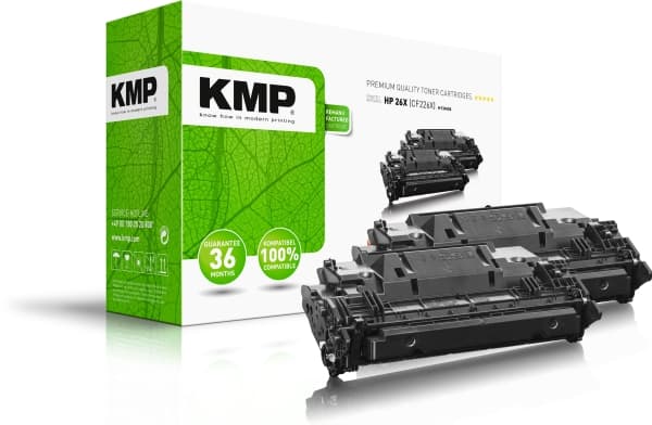 KMP DOUBLEPACK H-T245DX, 12000 sider, Sort, 2 stykker