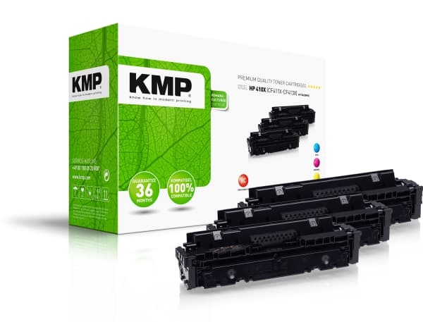 KMP 2538,3030, Cyan, Fiolblå, Gult, 3 stykker