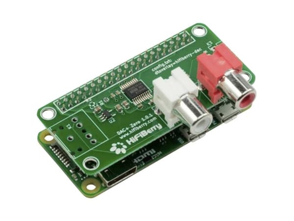 HiFiBerry DAC+ RCA Zero, skirtas 4B/3B+/3/2/B+/A+/Zero