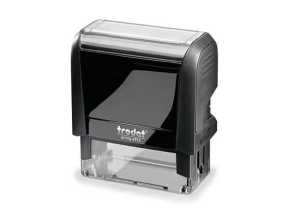 trodat automaattinen tekstileimasin "Printy 4.0" 4913, musta Toimitetaan yksilöllisen leiman (44086) kanssa