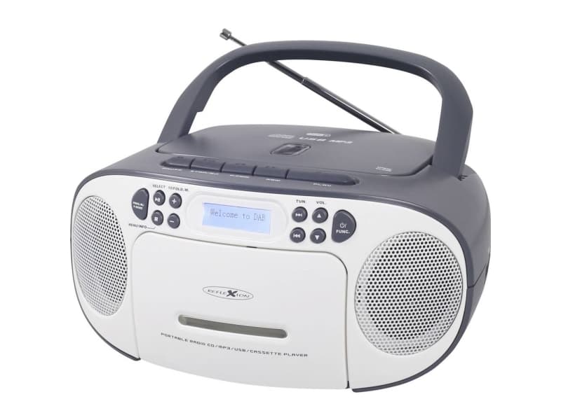 Reflexion CDRadio DAB+, DAB, UKW AUX, CD, DAB+, Kassette, UKW, USB