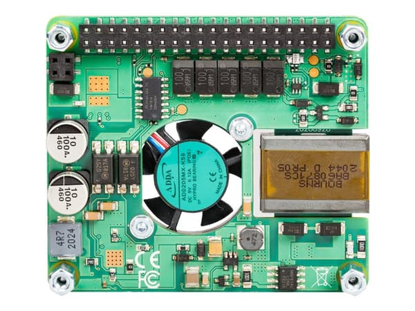 Raspberry Pi PoE+ HAT - Lisälevy - Raspberry Pi 3 Model B+, 4 Model B -malleihin