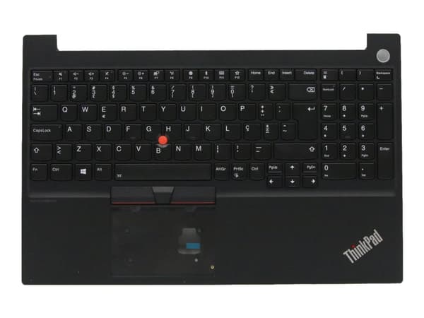 Lenovo - Ersättningstangentbord för bärbar dator - med Trackpoint - bakgrundsbelyst - QWERTY - portugisisk - svart - FRU - för ThinkPad E15 20RD, 20R