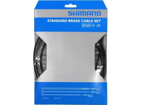 Shimano MTB/Veibremsekabelsett, kabel + skall
