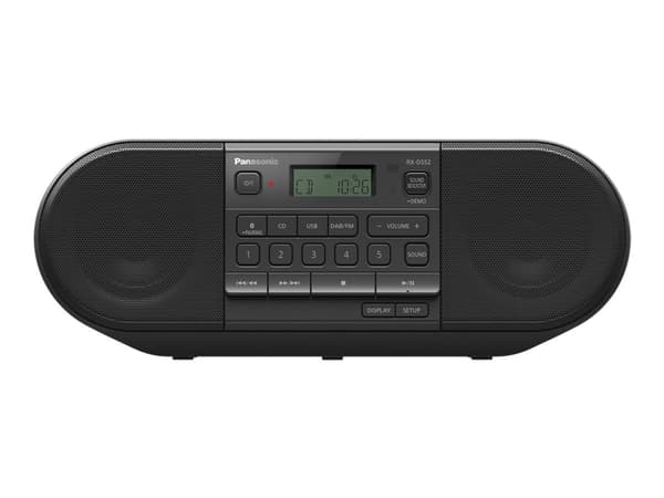 Panasonic-RX-D552 - Bærbar DAB-radio - 20 watt - svart