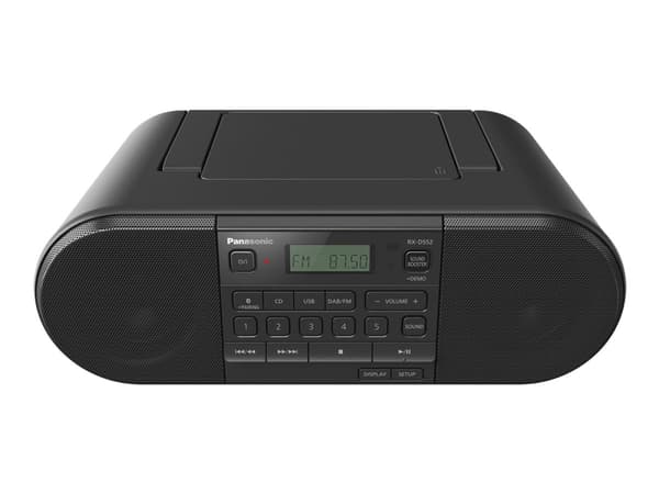 Panasonic-RX-D552 - Bærbar DAB-radio - 20 watt - svart