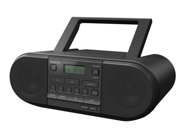 Panasonic-RX-D500EG - Personlig radio - 20 watt - svart
