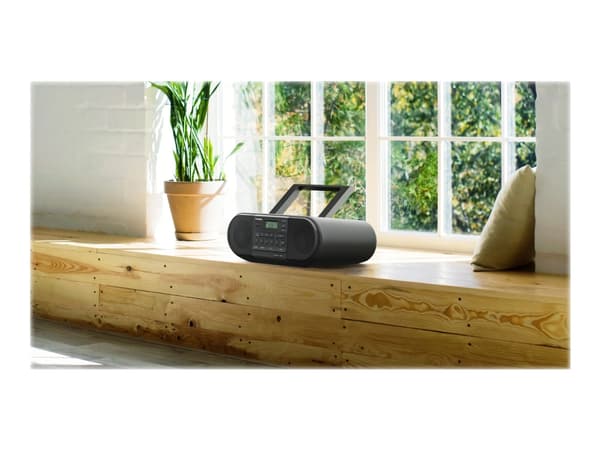 Panasonic RX-D550, Kannettava, DAB+, FM, UKW, 20 W, Painava, Pehmeä, Vokaalinen, MP3, 1-suuntainen