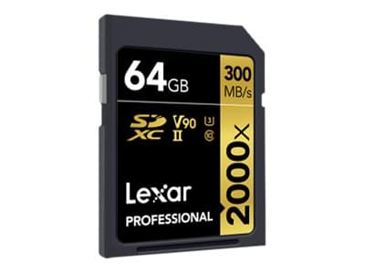 Lexar minnekort SDXC 64GB Professional 2000x UHS-II U3 V90