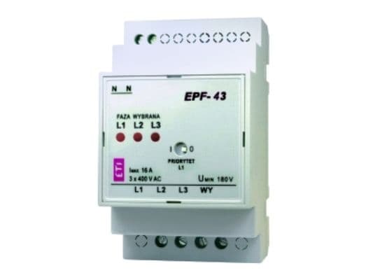 Eti-Polam Automatic phase switch 16A 1Z EPF-43 (002470280)