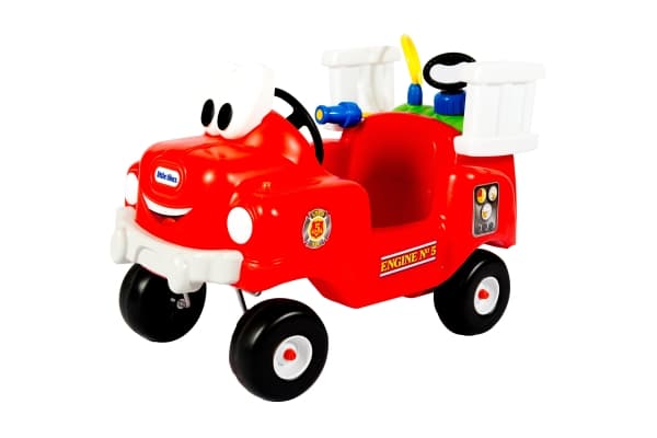 Little Tikes Spray & Rescue Fire Truck, 1,5 år, 4 hjul, Plast, Sort, Rød, Hvit